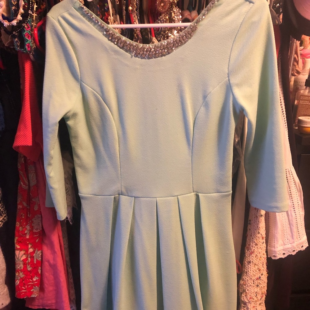 Miami Teal Cocktail Dress